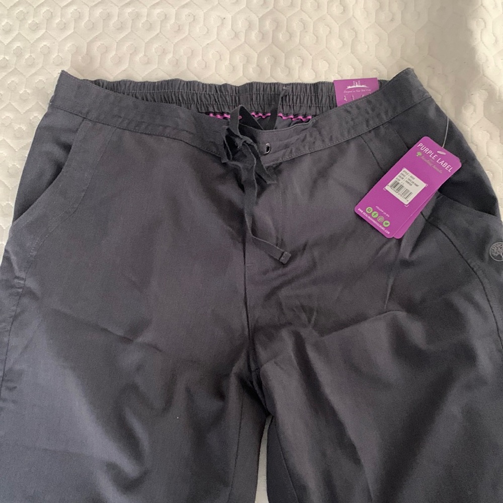Purple Lable by heading hands scrub pants. Pewter/dark grey. Large. Never worn